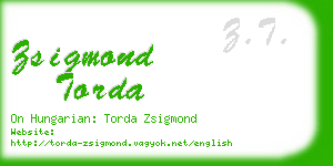 zsigmond torda business card